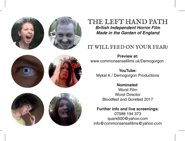 The Left Hand Path 13 horror poster